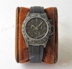 Swiss Grade 1 Rolex Daytona Rubber Band Carbon Replica Watch Swiss 7750